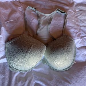 Mint Green Blue Victoria’s Secret 38DDD 38F racerback bra